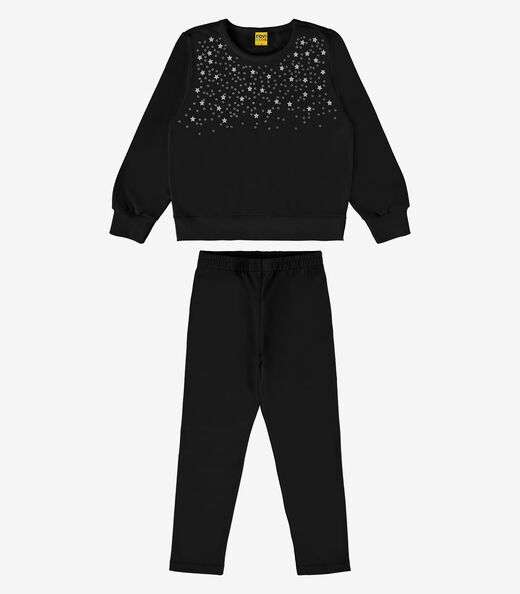 Image_Conjunto Infantil Blusão Com Legging Rovi Kids Preto