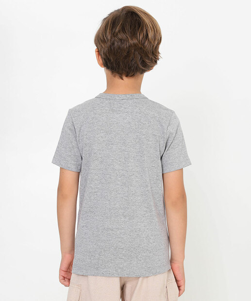 Camiseta Infantil Pantera Negra Marvel Tam 4 a 10
