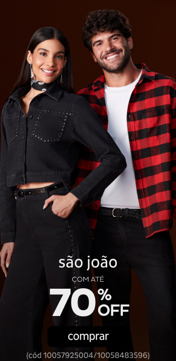 São João para curtir a festa por até 70% OFF