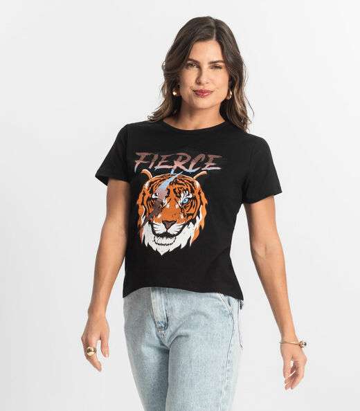 Image_Blusa T-Shirt Feminina Estampada Select Preto