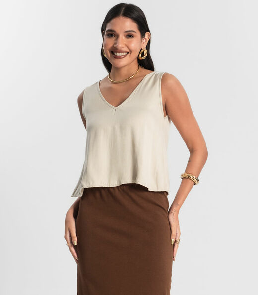 Image_Regata Feminina de Viscose Rovitex Bege