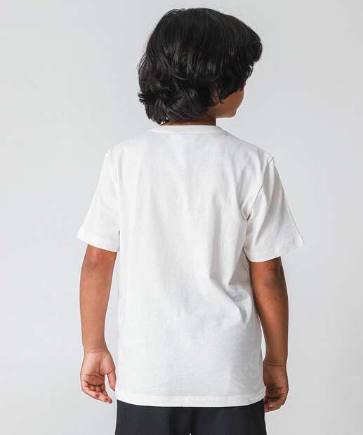 Camiseta Juvenil Estampada Marisa Tam 10 a 16 Off White