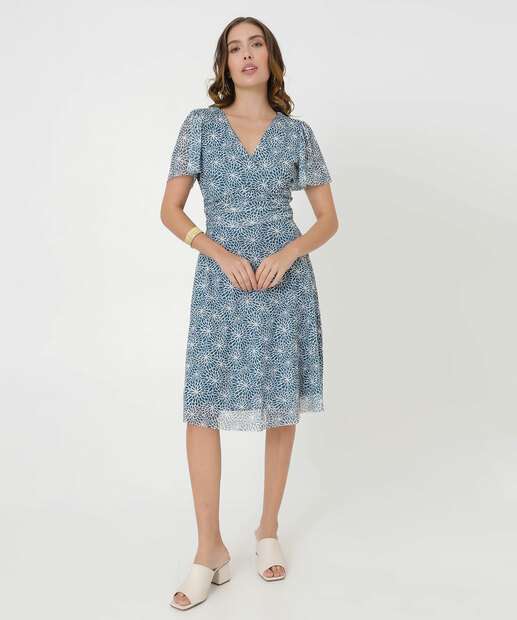 Image_Vestido Feminino Tule Estampa Flores Marisa
