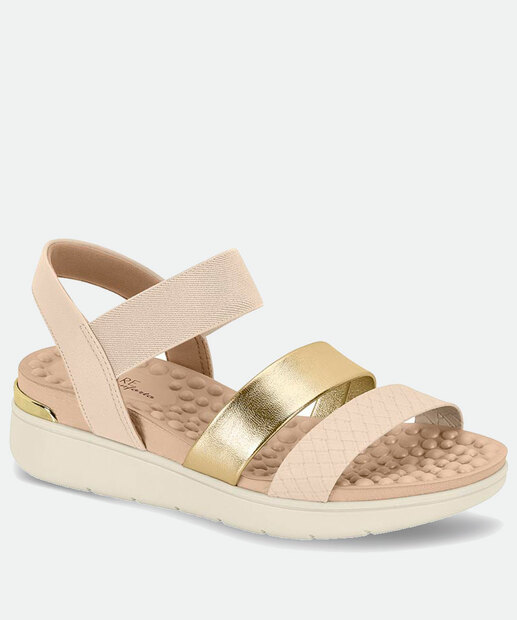 Sandália Feminina Rasteira Tiras Modare 