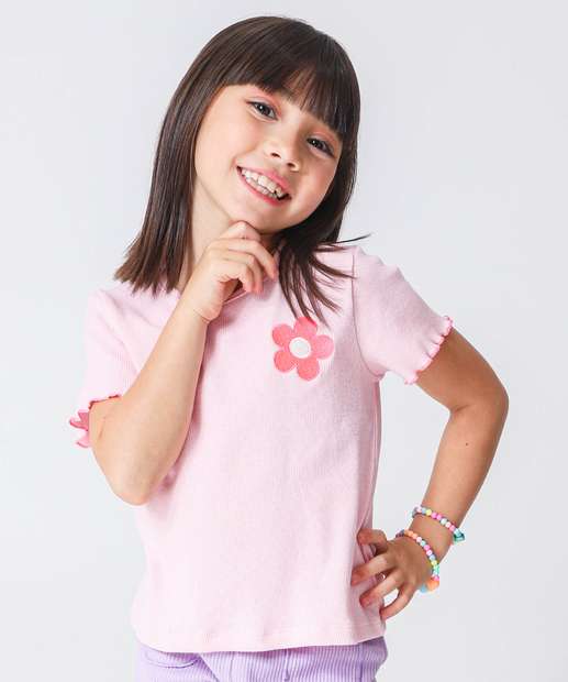 Image_Blusa Infantil Canelada Bordado Marisa Tam 4 a 10 Rosa