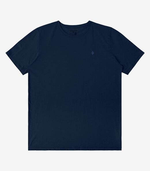 Camiseta Masculina Meia Malha Diametro Azul