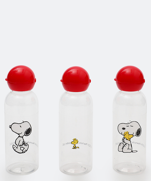 Kit De Viagem Feminino 3 Peças Snoopy Vermelho