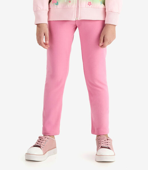 Conjunto Jaqueta com Capuz e Legging Rovi Kids Rosa