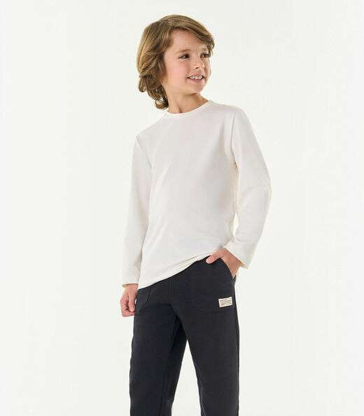 Image_Camiseta Térmica Masculina Infantil Trick Nick Bege