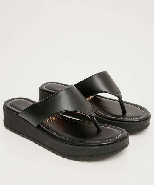 Tamanco Feminino Flatform Tiras Vizzano 