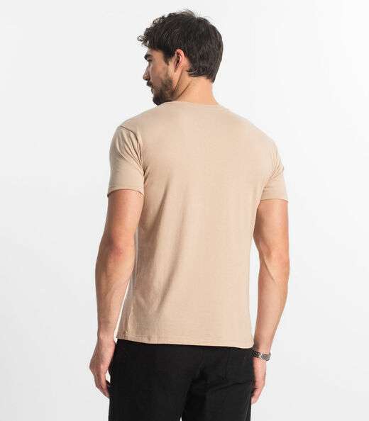 Camiseta Masculina Básica Select Marrom