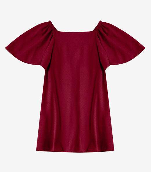 Vestido Infantil em Viscose Infinita Cor Vermelho
