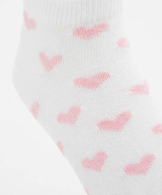 Kit 3 Pares Meias Cano Curto Feminina Estampadas
