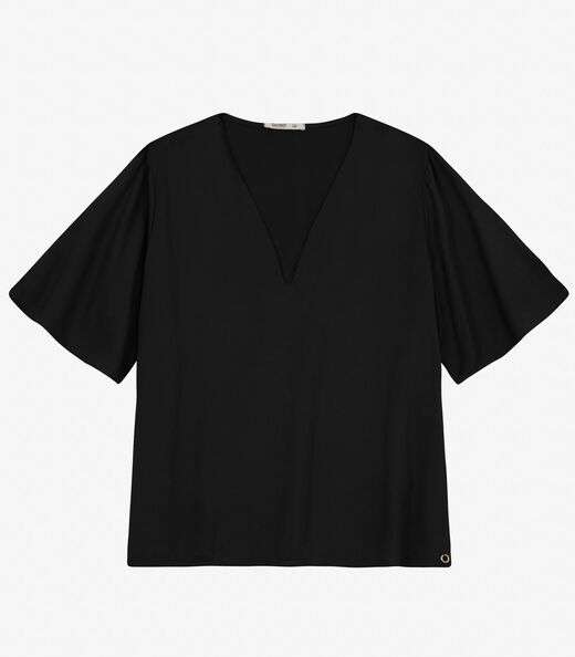 Image_Blusa Manga Curta Plus Size Secret Glam Preto