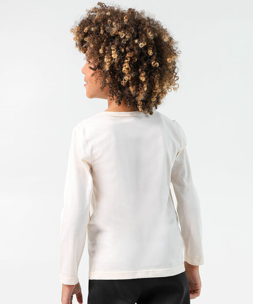 Camiseta Infantil Manga Longa Heróis Tam 4 ao 10