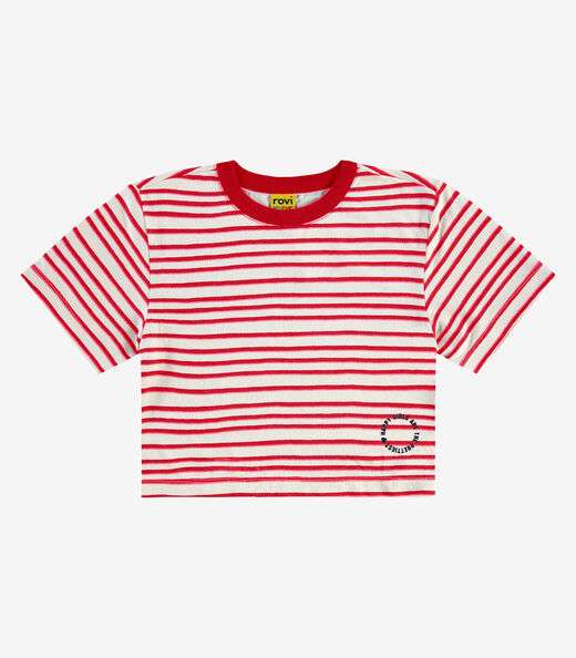 Blusa Infantil Visco Maquinetada Rovi Kids Vermelho