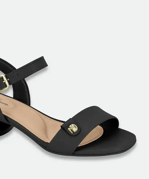 Sandália Feminina Salto Grosso Modare Preto