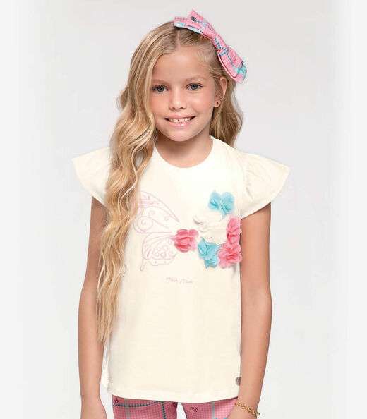 Conjunto Infantil Blusa Com Legging Trick Nick Rosa