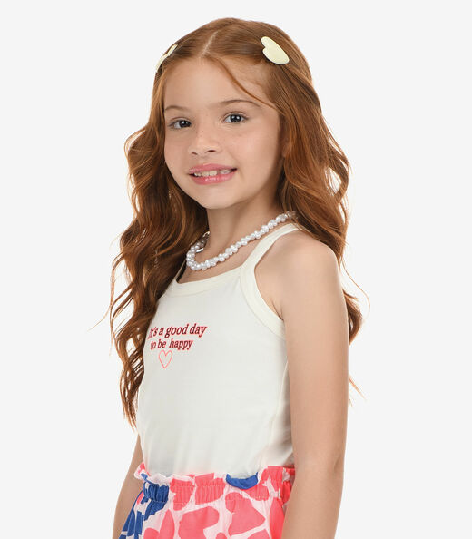 Conjunto Regata Com Saia Cotton Rovi Kids Bege