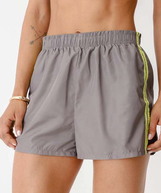 Shorts Feminino Fitness Faixas Marisa