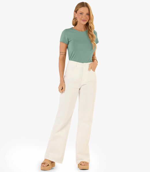 Blusa Feminina Básica Visco Tricot Rovitex Verde