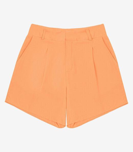 Bermuda Viscose Modena Pesada Feminino Endless Laranja