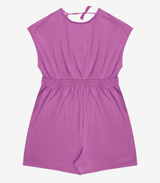 Macaquinho Feminino Malha Visco Infinita Cor Roxo