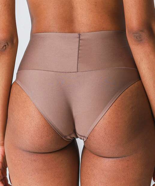 Calcinhas Cintura Alta DelRio Marrom