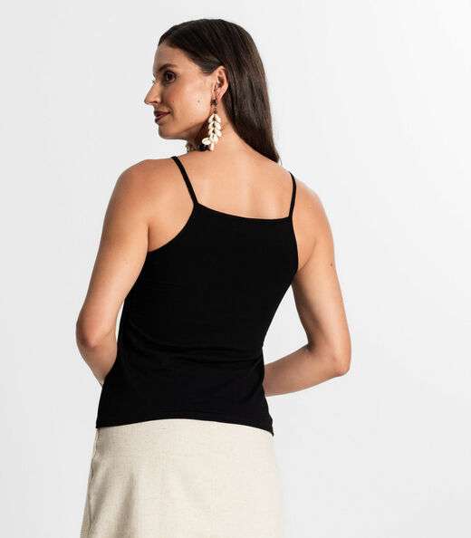 Blusa De Alça Feminina Rovitex Preto