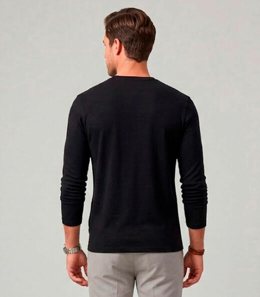 Camiseta Manga Longa Diametro Preto