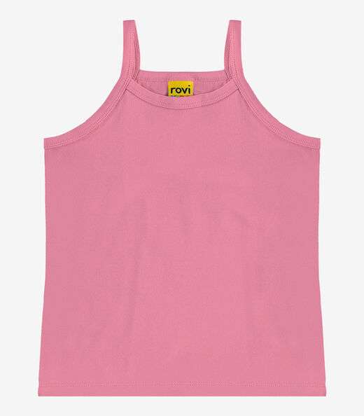 Regata De Alça Infantil Feminina Rovi Kids Rosa