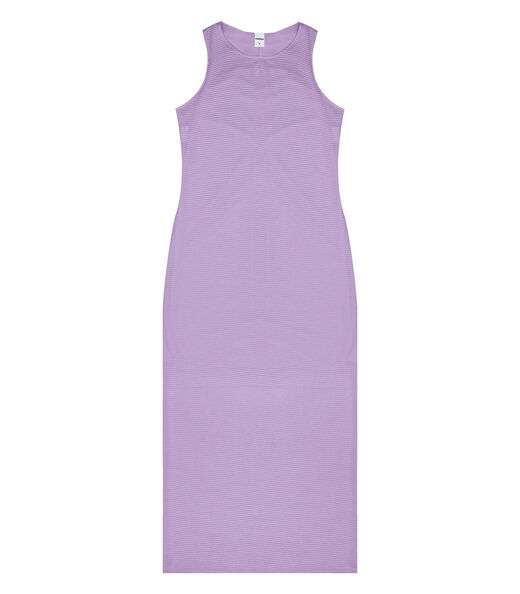 Vestido Longo Com Fenda Rovitex Roxo