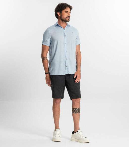 Camisa Masculina Diametro Azul