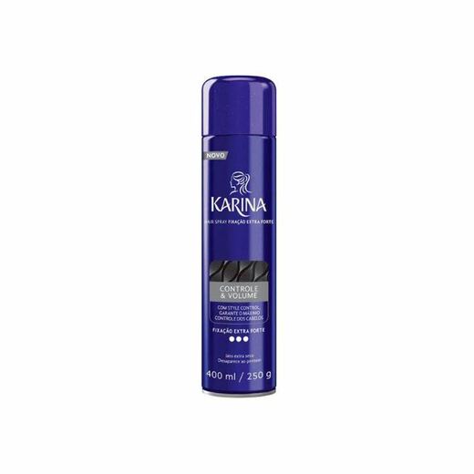 Image_Kit c/2 Fixador Hair Spray Karina 400ml Extra Forte