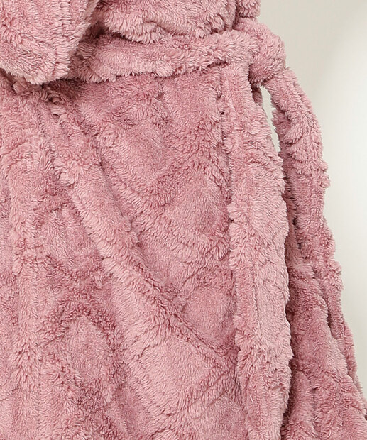 Roupão Feminino Fleece Amarração Manga Longa Marisa