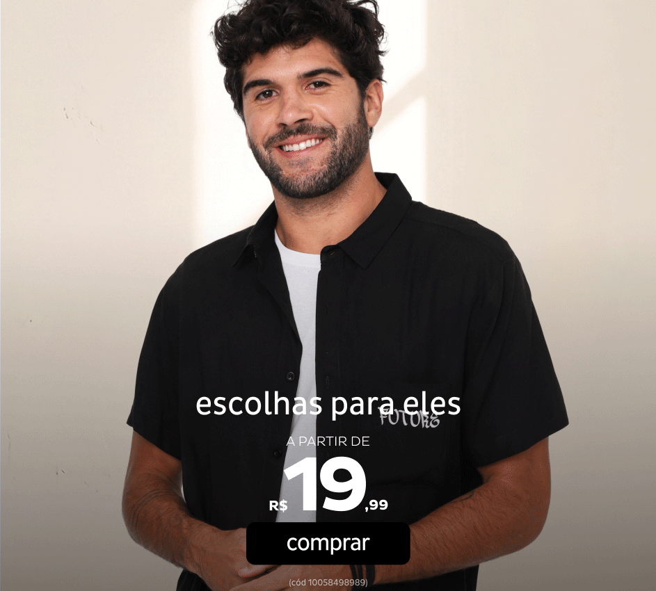 Masculino a partir de R$19,99