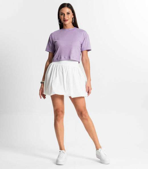 Blusa Feminina Em Ribana Canelada Rovitex Roxo