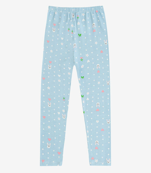 Legging Infantil Em Cotton Select Azul