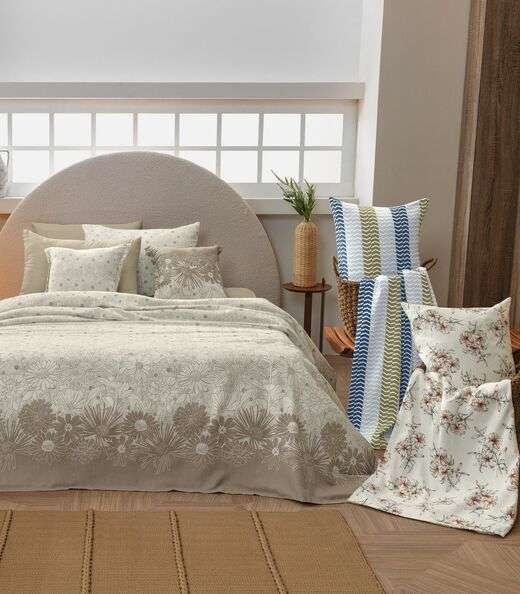 Colcha Allegro Casal Full Teka Azul