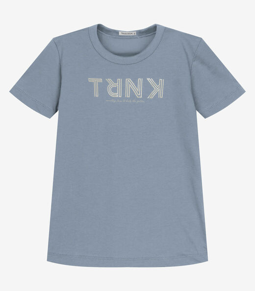 Conjunto Camiseta Com Bermuda Trick Azul