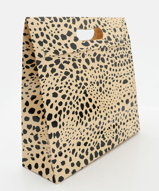 Image_Embalagem Presente Sacola Animal Print Marisa Bege