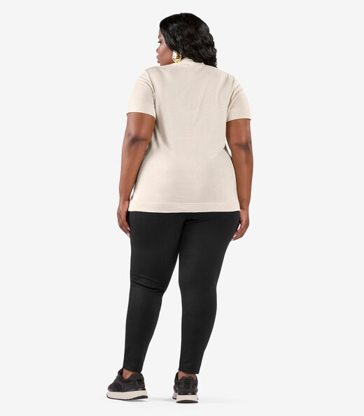 Legging Feminina Plus Size Secret Glam Preto
