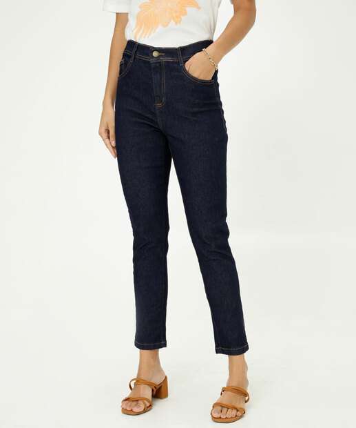 Calça Jeans Skinny Feminina Bolsos