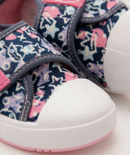 Tênis Infantil Casual Estampado Velcro Pimpolho 
