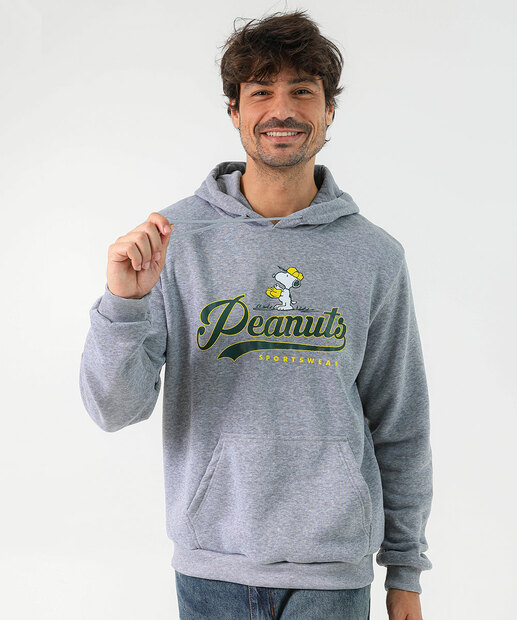 Image_Blusão Masculino Moletom Capuz Snoopy Cinza