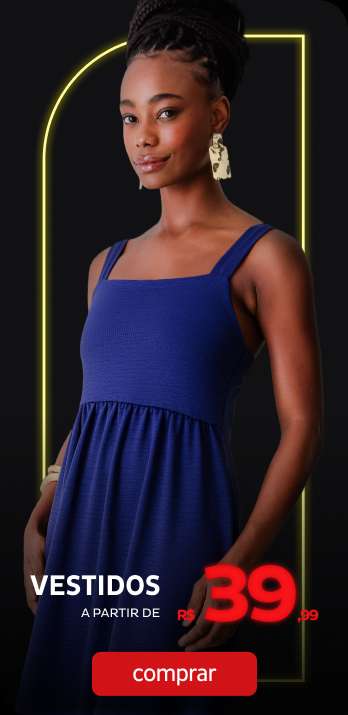  Vestidos e Macacões a partir de R$39,99