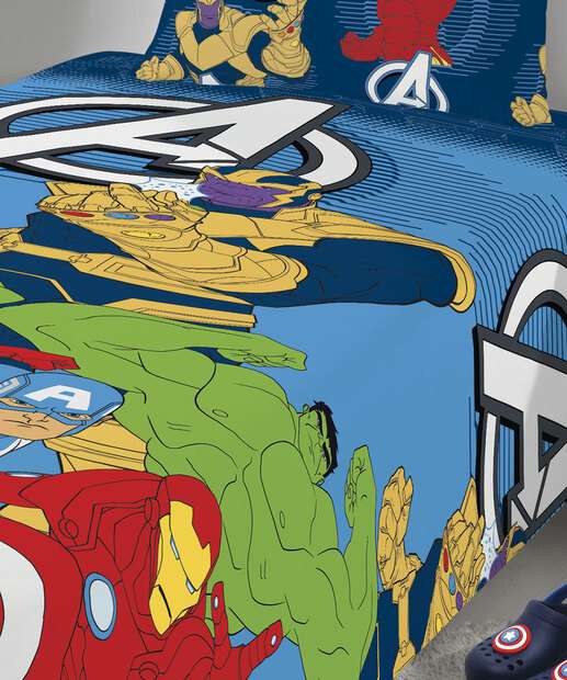 Jogo De Cama Solteiro Microfibra Avangers Lepper 2 Peças