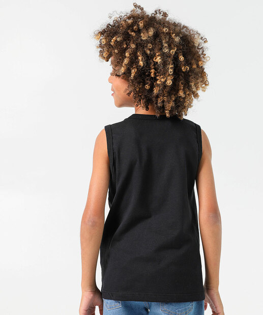 Regata Infantil Sonic the Hedgehog Preto Tam 4 a 10