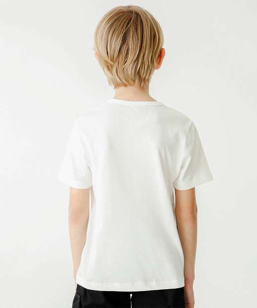 Camiseta Infantil Estampa Frontal MR Tam 4 a 10
