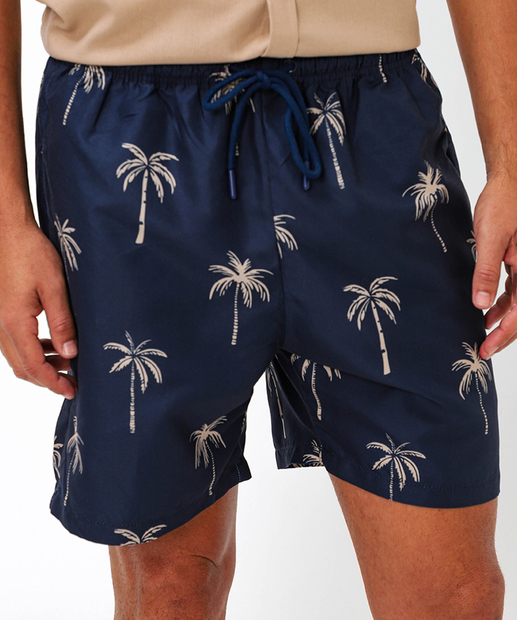 Bermuda Masculina Surf Coqueiros Marisa Azul
